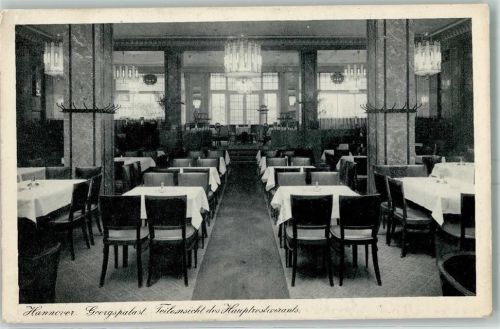 Hannover Cafe Restaurant Georgs-Palast Teilansicht des Hauptrestaurants