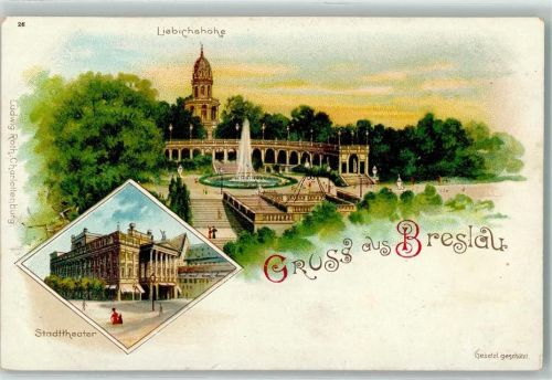 Breslau Liebichshöhe Stadttheater