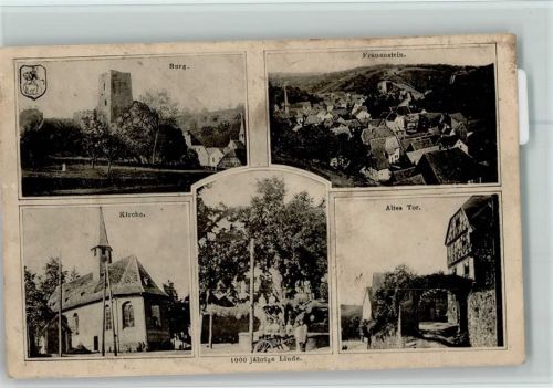 Frauenstein Burg Frauenstein Kirche Tausendjährige Linde Altes Tor Mehrfachaufnahme