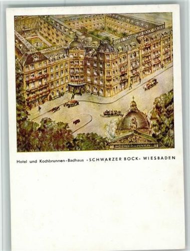 Wiesbaden Hotel und Kochbrunnen-Badhaus "Schwarzer Bock"