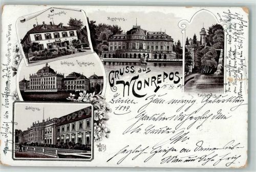 Ludwigsburg 1899 Marienwahl Schloss Monrepos Emichsburg Lithographie