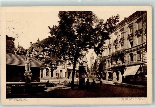 Pforzheim 1912 Leopoldsplatz