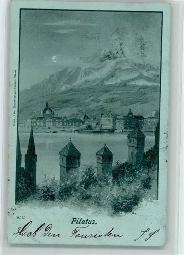 Gebr. Metz 9232 Mondschein Pilatus AK