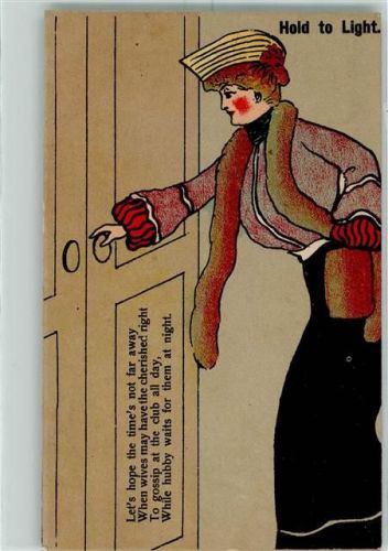 Hold to Light AK HGL 1907 Lithographie