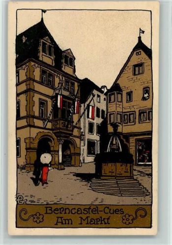 Bernkastel-Kues Am Markt Fahnen sign