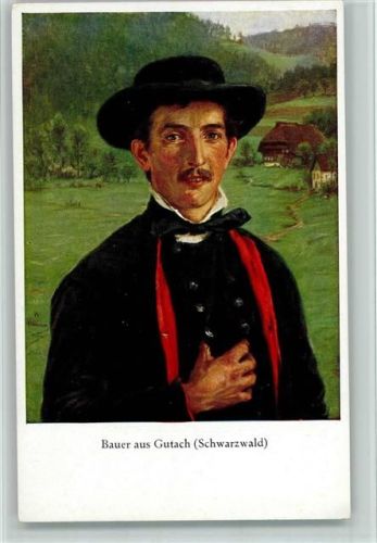 Serie VIII Nr. 1 - Trachten - Bauer aus Gutach, gute Erhaltung - sehr gute Erhaltung