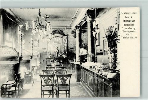 Flensburg 1909 Hotel Restaurant Kaiserhof