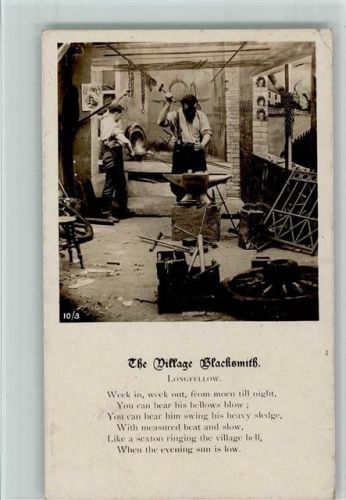 1905 The Village Blacksmith Serie 10-3 , kl. Eckknick