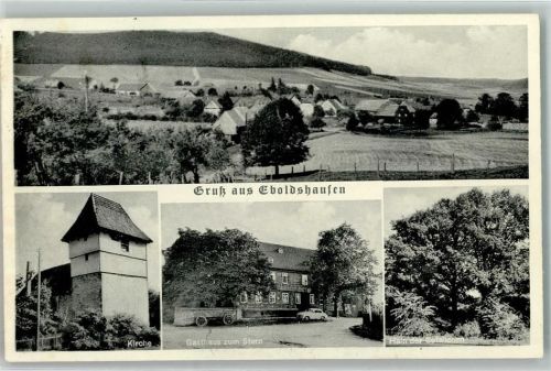 Eboldshausen Kirche Gasthaus Zum Stern Hain der Gefallenen