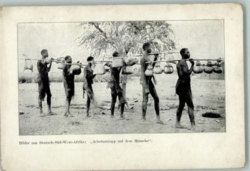1900 Arbeitertrupp auf dem Marsche AK Volkstypen