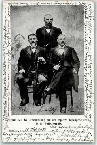 Berlin Mitte 1902 Versammlung mit den Burengeneralen AK