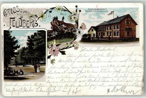 Feldberg 1898 Altes Feldberghaus Fuchstanz Brunhildenfels