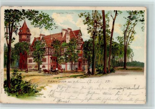 Hannover Gruss aus - Lister Turm , gute Erhaltung AK