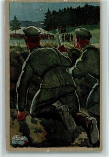 1916 WK I Leibniz Keks im Schützengraben AK