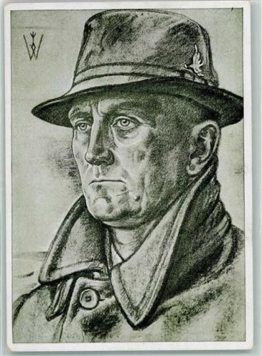 1940 Dr. Neumann ehem. Führer der Memeldeutschen , VDA Spende Schulsammlung 1940