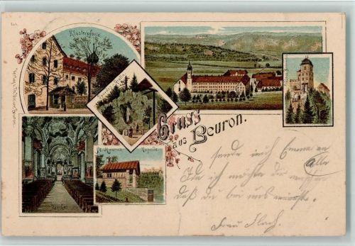 Beuron 1898 Gruss aus - Verlag Vonier - Kloster