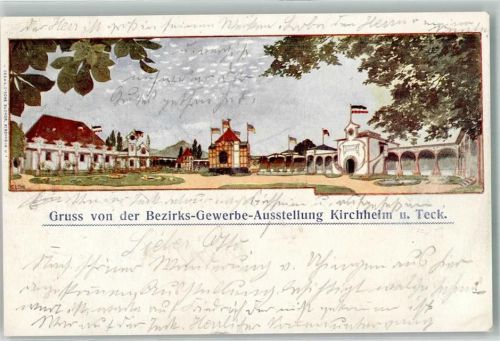 Kirchheim 1902 Bezirks-Gewerbe-Ausstellung sign
