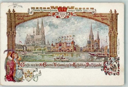 Köln, unsortiert 1903 50. Generalversammlung der Katholiken 1903 Wappen