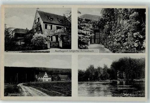 Schwabach Erholungsheim Ungerthal Veranda-Eingang Badeweiher
