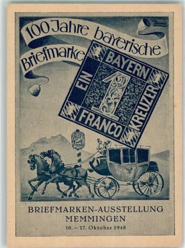 Memmingen 100 Jahre bayerische Briefmarken Ausstellung Bergermühlenstraße