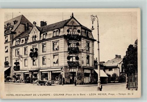 Colmar 1915 Hotel Europe - Place de la Gare