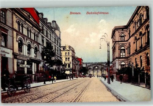 28195 W2800 Bremen 1912 - Bahnhofstraße