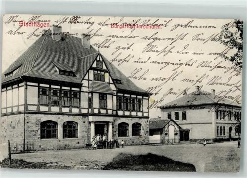Stadthagen 1915 Bürgertöchterschulen Kinder