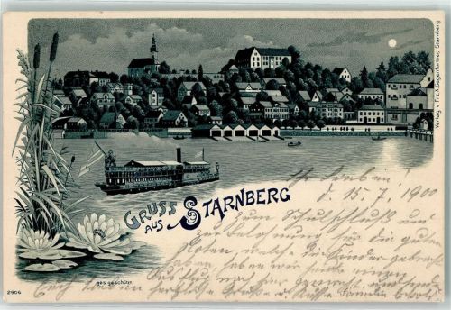 Starnberg 1900 Dampfer Seerose