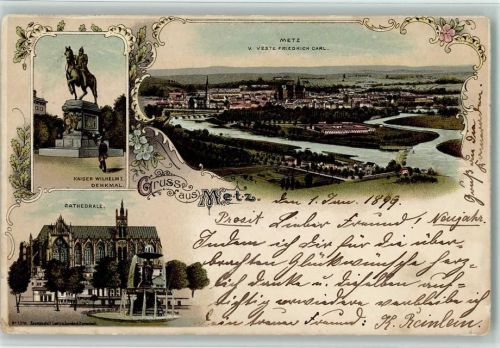 Metz 1899 Gruss aus - Kunstanstalt Lautz Nr. 376 AK