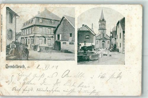 Grendelbruch 1901 Brunnen Hotel