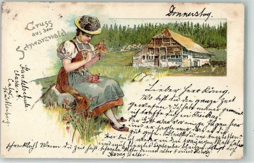 1898 Gruss aus dem Schwarzwald