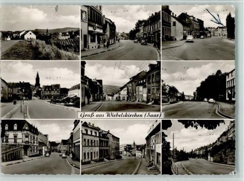 Wiebelskirchen 1962 Mehrfachbilder , Straßenpartien AK