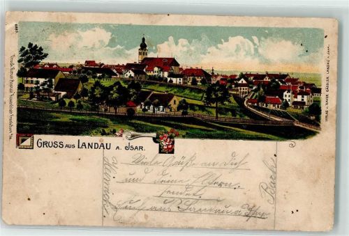 94405 W8380 Landau a d Isar 1916 Gebrauchsspuren