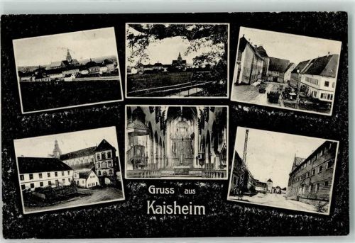 Kaisheim 1919 Klosterkirche Kircheninneres Altar Kanzel