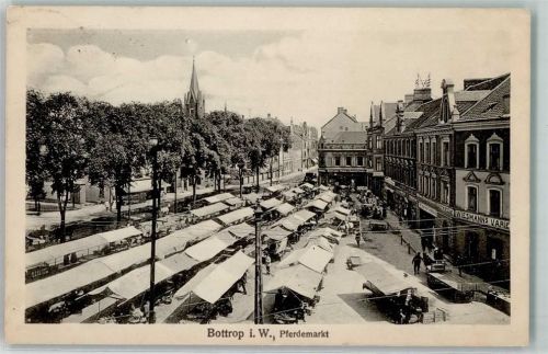 Bottrop Pferdemarkt Marktszene