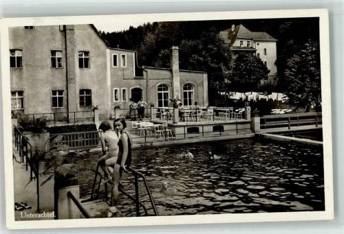 91245 W8568 Unterachtel - Schwimmbad Kurhaus Wäschetag