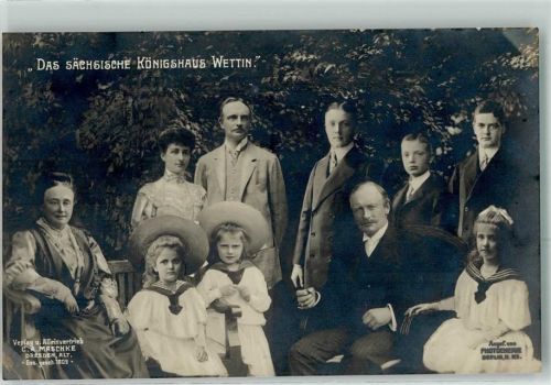 1909 Mittglieder des Königshauses Wettin Verlag C.A. Maschke