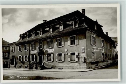 Zell Hotel Löwen Emailleschild