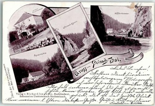 Steinach 1899 Steinach-Klamm Waffenhammer Papiermühle
