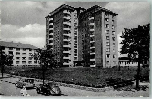 Flensburg Hochhaus Mathildenstraße VW-Käfer