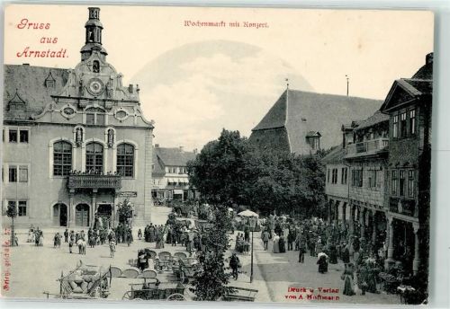Arnstadt Marktplatz Marktszene Konzert