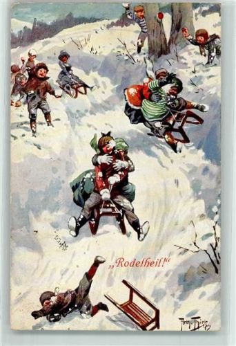 Rodelheil Schlitten TSN Serie 1088 AK Thiele, Arthur 1913