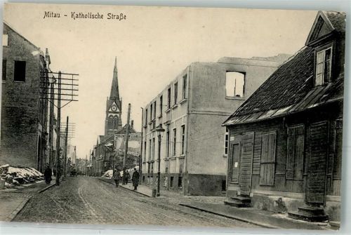 Mitau Winter Katholische Straße