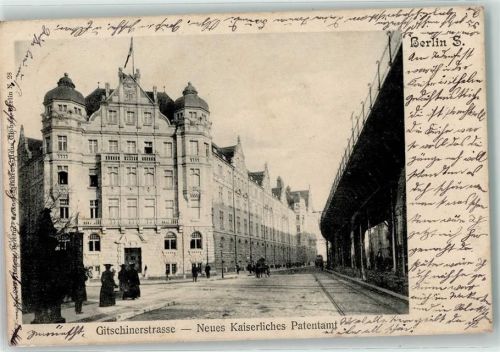 Kreuzberg 1907 Gitschinerstraße Neues Kaiserliches Postamt