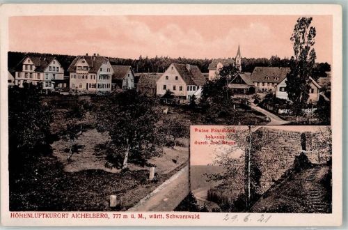 75323 W7547 Aichelberg , Kr Calw 1921 - Ruine Fautsburg