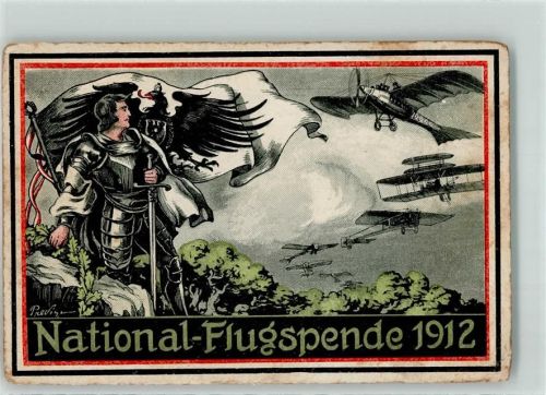 National Flugspende 1912 Flugzeuge Schwarz-Weiß-Rot