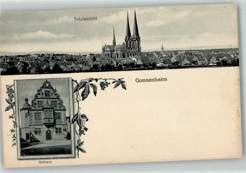 55116 W6500 Gonsenheim - Rathaus Kirche