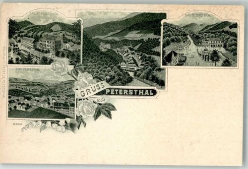 Bad Peterstal Lithographie Bad Freyersbach