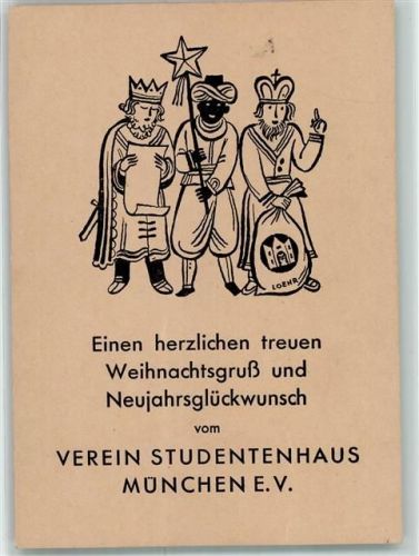 München 3 Könige Neujahr Glückwunsch Verein Studentenhaus