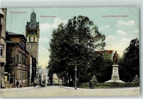 75172 W7530 Pforzheim - Kaiser Wilhelm-Denkmal Bahnhofstraße